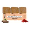Buy Ghar Soaps Sandalwood & Saffron Magic Soaps For Bath (300 Gms Pack Of 3) | Paraben Free | Chandan & Kesar Bath Soap | Handmade Soaps For Glowing | Skin Brightening Soap For Men & Women Online at Low Prices in India