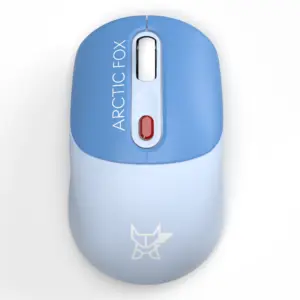 Arctic Fox ProMaxe wireless mouse 2400 DPI whispy blue with USB nano receiver
