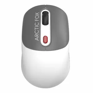 Arctic Fox ProMaxe Wireless Mouse Star White with 2400 DPI and USB Nano Receiver