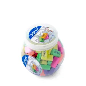 DOMS color erasers jar pack 100 dust free non toxic