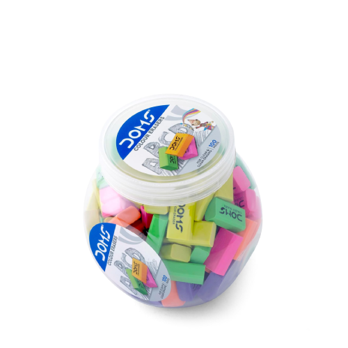 DOMS color erasers jar pack 100 dust free non toxic