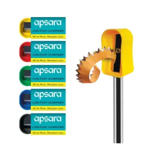 Apsara long point sharpeners pack of 20 for precise pencil sharpening and smooth writing