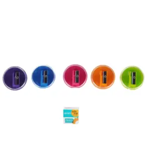 Apsara tidy top sharpener pack of 20 transparent lid mess free