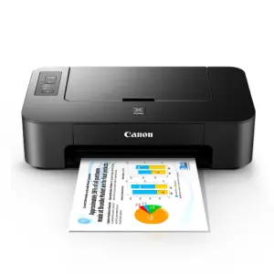 Canon PIXMA TS207 inkjet printer front view compact design