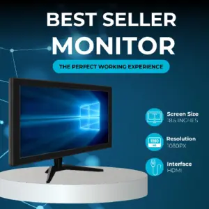 Consistent 18.5 Inch LED Monitor CTM 1902 HDMI HD Display