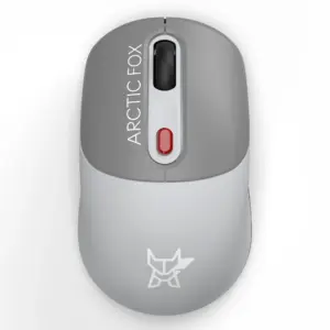 Arctic Fox ProMaxe Wireless Mouse Cool Gray with 2400 DPI and USB Nano Receiver