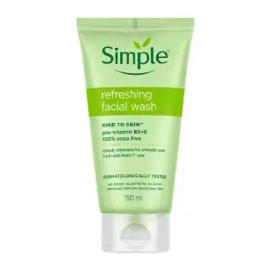 Simple Kind To Skin Refreshing Facial Wash 150 ml soap-free gentle face cleanser for all skin types