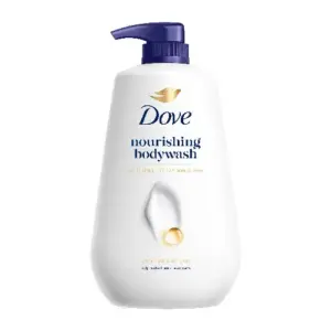 Dove nourishing body wash bottle for soft smooth hydrated skin