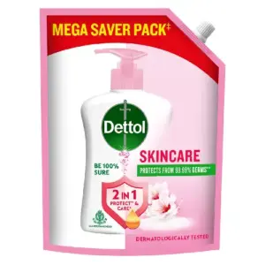 Dettol skincare handwash refill pack with germ protection and soft care