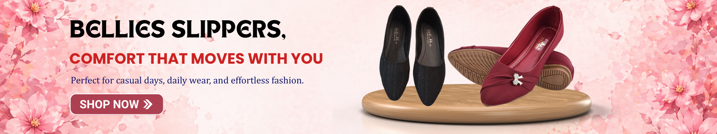 Women bellies slippers, comfortable stylish flats for everyday casual wear