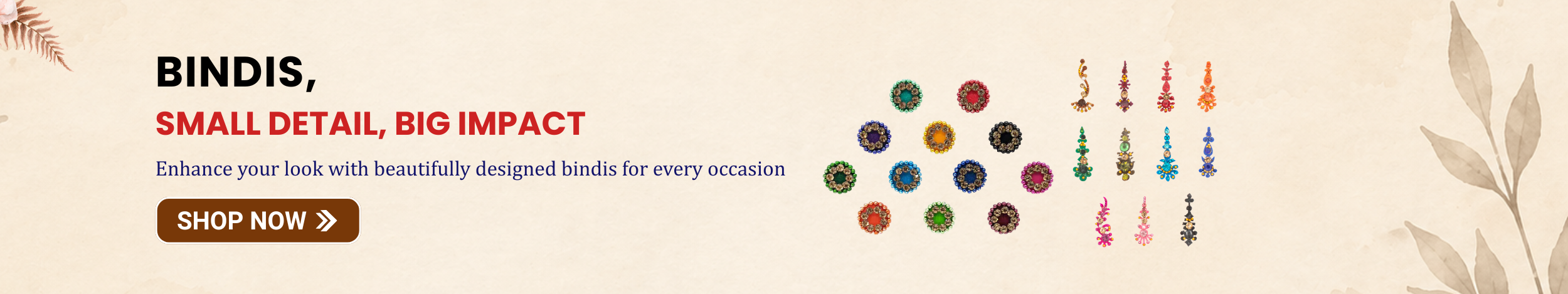 Colorful decorative bindis in various designs and shapes showcasing traditional Indian forehead accessories