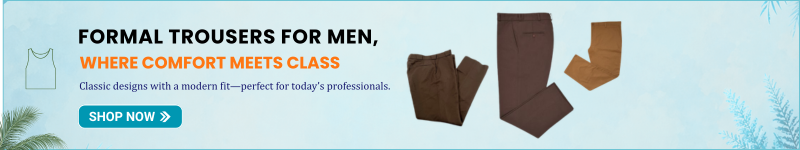 Men formal trousers in classic colors, perfect for office wear and professional style.