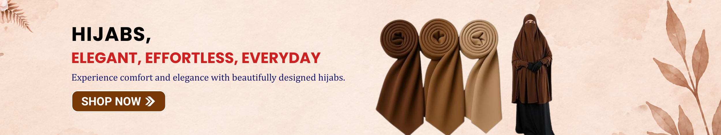 Elegant hijabs in neutral shades showcasing modest fashion with comfortable and stylish everyday wear