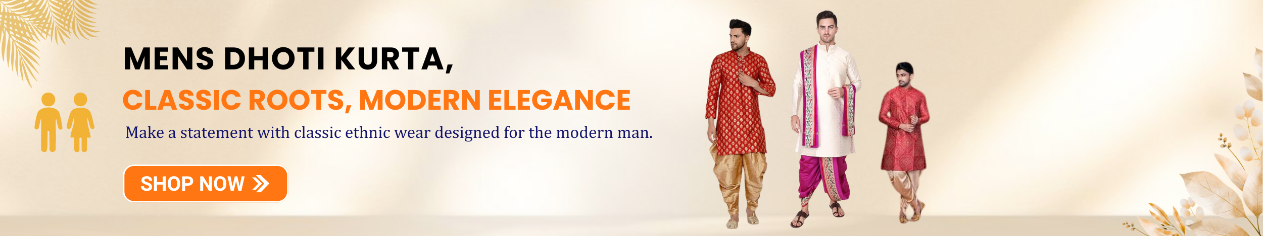 Men’s dhoti kurta outfits in traditional designs, stylish ethnic wear for festivals and special occasions.