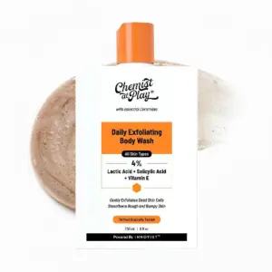 Chemist At Play exfoliating body wash with salicylic lactic acid