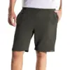 Men olive green microfiber running shorts quick dry gym workout