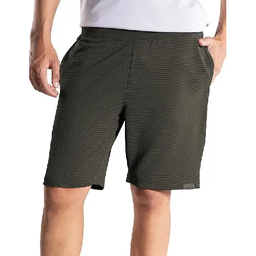 Men olive green microfiber running shorts quick dry gym workout