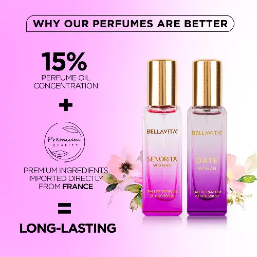 Bella Vita perfume set long lasting premium fragrance women France