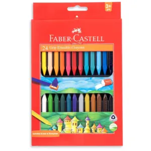 DOMS neon rubber tipped HB pencil jar pack 30 with accessories