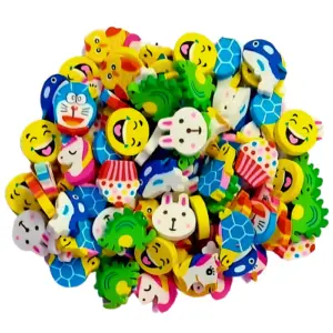 cute cartoon mini erasers pack of 100 colorful novelty erasers