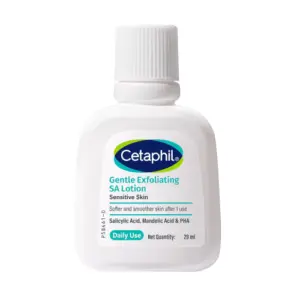 Cetaphil SA lotion gentle exfoliating moisturizer for sensitive hydrated smooth skin