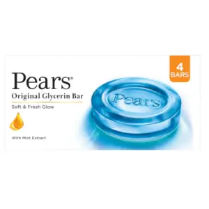 Pears glycerin soap bars for soft glowing hydrated fresh skin