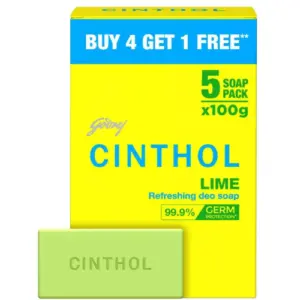 Cinthol lime soap bars with lemon fragrance for fresh clean skin