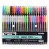 Kabeer Art 48 color gel pens set glitter metallic neon pens