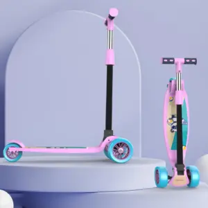Lifelong LLKS03 foldable kids kick scooter pink blue