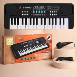 Storio Kids Piano Keyboard with Microphone 37 Keys