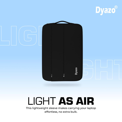 Its lightweight and compact design makes it easy to carry on its own or slip into a backpack or briefcase.