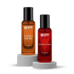 Beardo Godfather Whiskey Smoke perfume combo bottles strong masculine fragrance