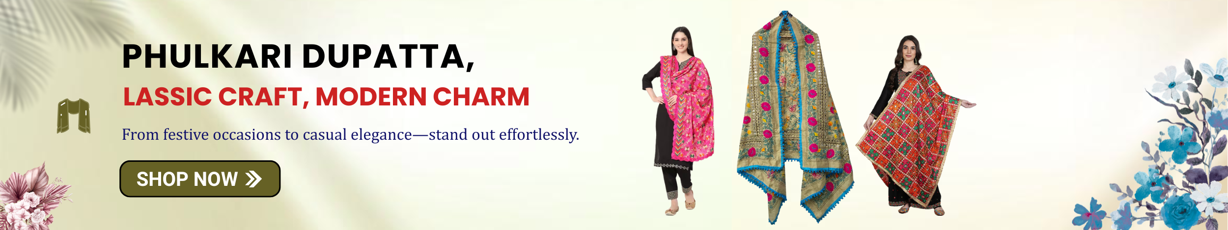 Colorful phulkari dupattas with traditional embroidery showcasing vibrant ethnic fashion and handcrafted designs