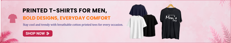 Men printed t-shirts in stylish designs, comfortable cotton tees for everyday casual wear