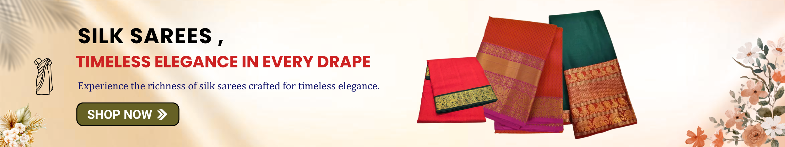 Colorful silk sarees with rich traditional borders showcasing elegant and luxurious ethnic wear