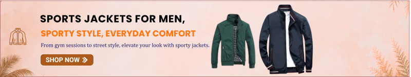 Sports jackets for men, stylish lightweight jackets for casual and outdoor wear.