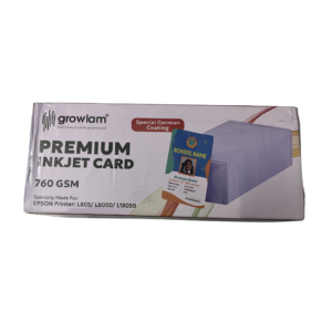 Growlam Premium Inkjet PVC Card 760 GSM | Special German Coating | For Epson L805 / L8050 / L18050