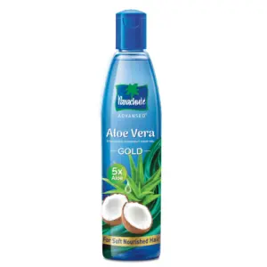 Parachute aloe vera coconut hair oil for soft smooth healthy hair