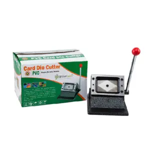 Growlam PVC Die Cutter Machine for ID Cards & PVC Cards | Heavy Duty Metal Body | 54x86mm