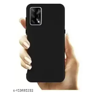 Black matte back cover for Realme Narzo 30 Pro 5G with slim design and camera protection.